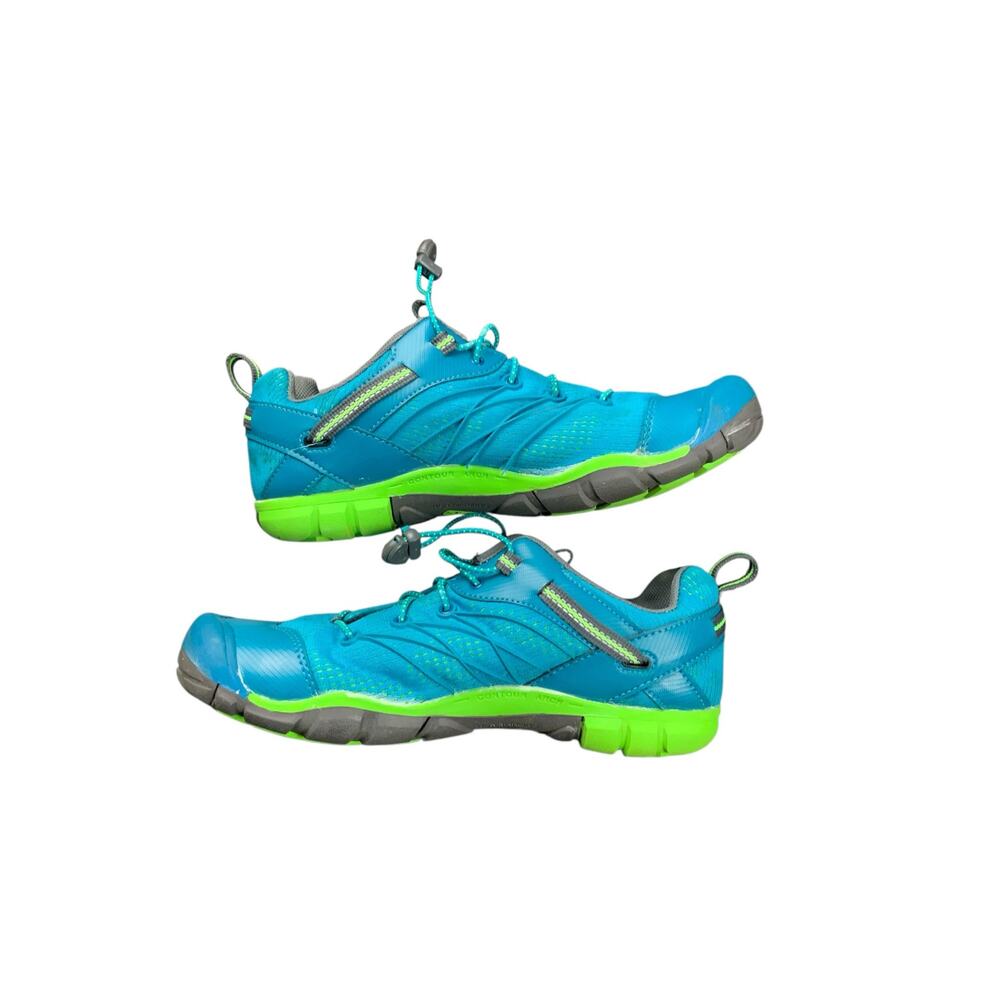 KEEN CNX Lightweight Hiking Trail Shoes Womens US 7 Blue Green Outdoor